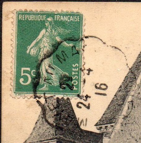 Courrier-Convoyeur-Ligne Mayet au Mans Type II, April 1916